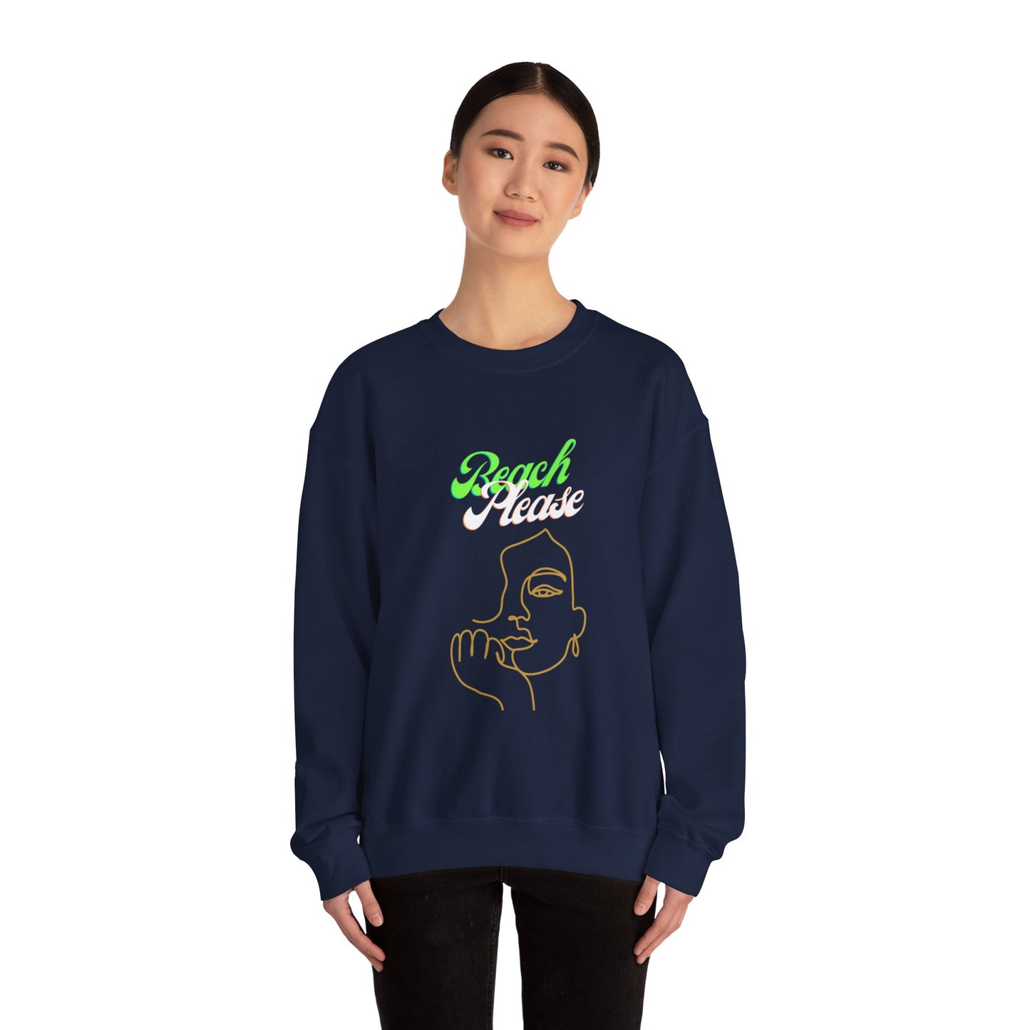 Beach Please - Women Heavy Blend™ Crewneck Sweatshirt