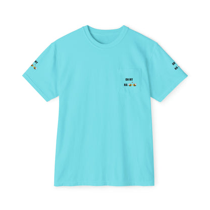 Oh My Ha - Garment-Dyed Pocket T-Shirt - Sober Symphony®
