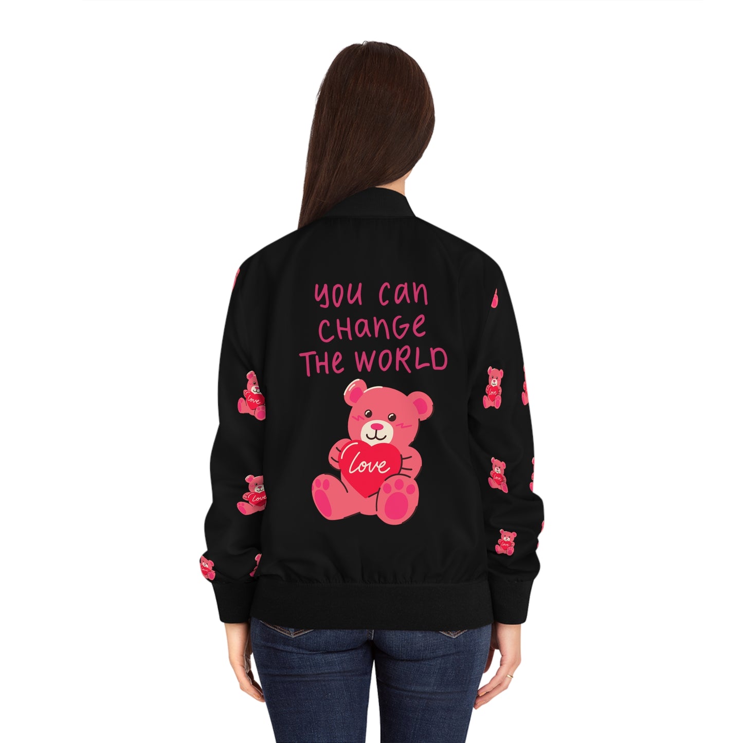 Sober Symphony - You Can Change The World - Women's Bomber Jacket