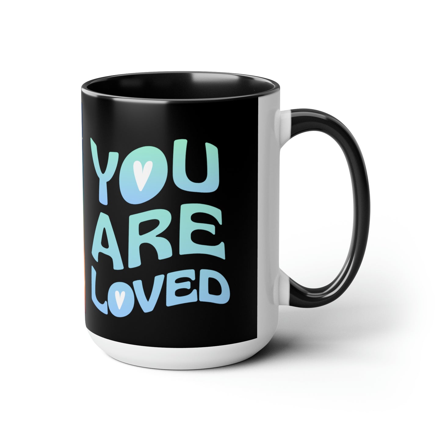 Sober Symphony - You are Loved - Two-Tone Coffee Mugs, 15oz