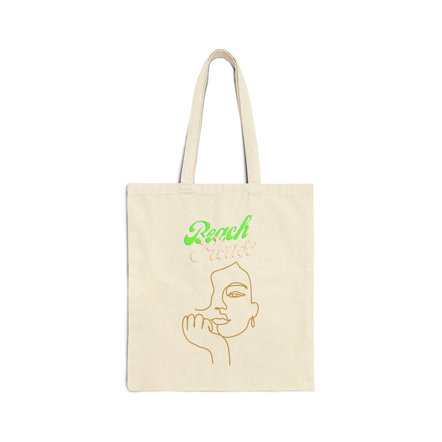 Beach Please - Cotton Canvas Tote Bag