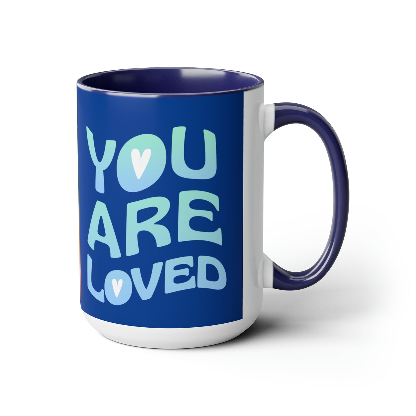 Sober Symphony - You are Loved - Two-Tone Coffee Mugs, 15oz