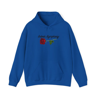 Sober Symphony® Rose Men's Heavy Blend™ Hooded Sweatshirt