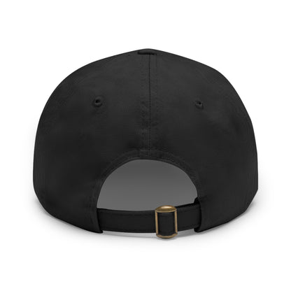 Beach Please - Baseball Cap with Leather Patch (Round)
