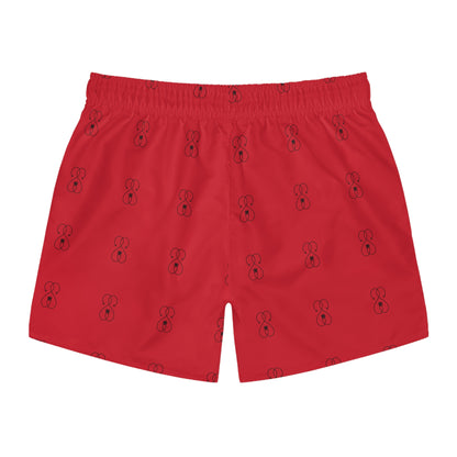 Dark Red - Sober Symphony Men's Swim Trunks