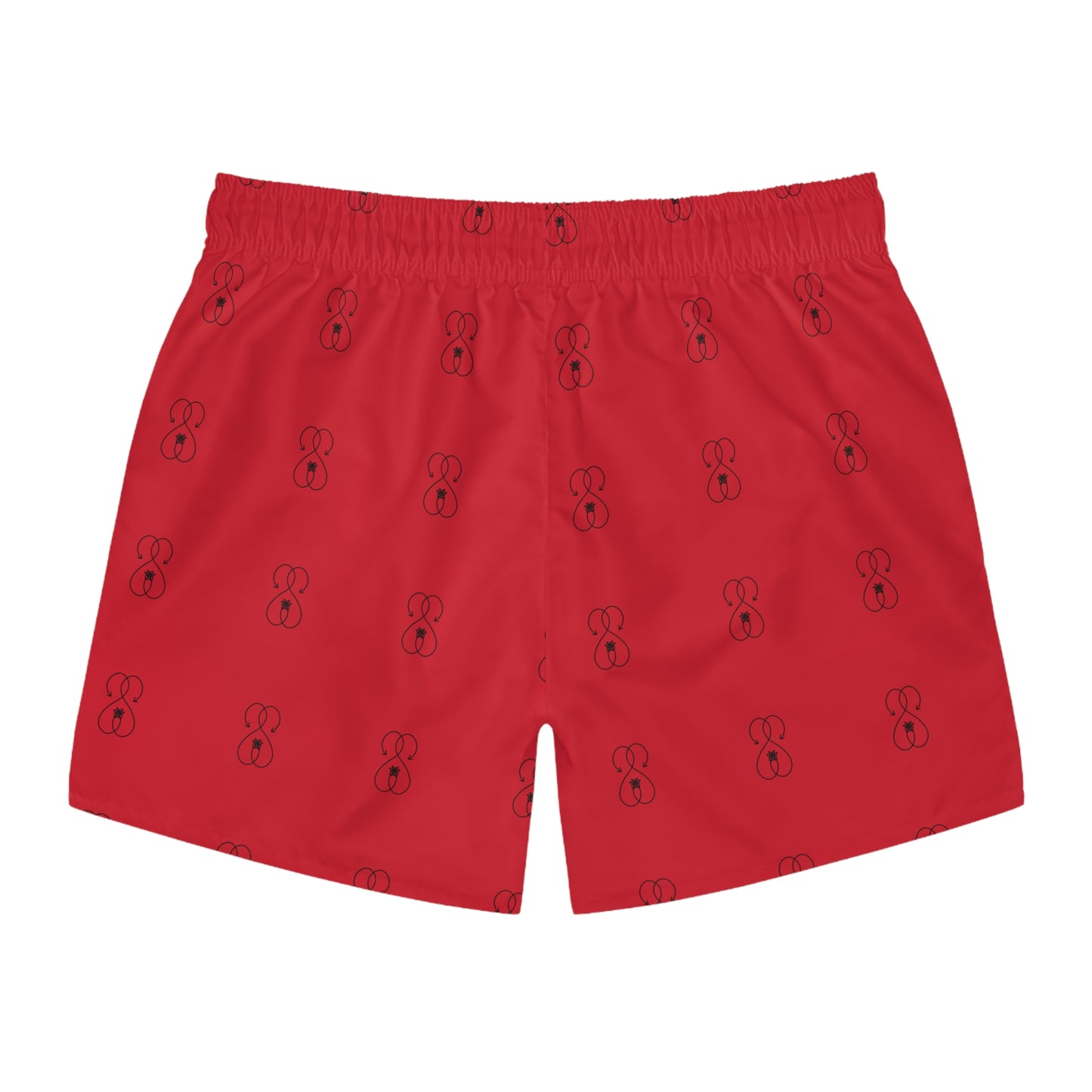 Dark Red - Sober Symphony Men's Swim Trunks