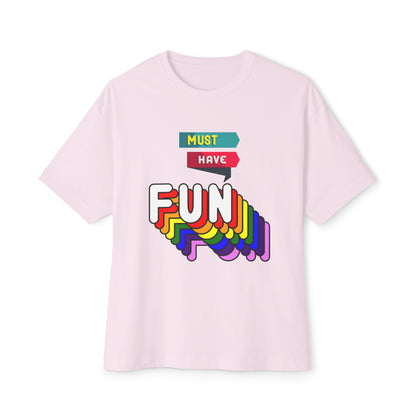 Have Fun Oversized Women's Tee - Sober Symphony®