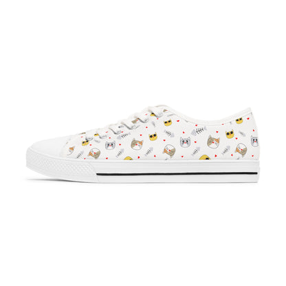 Cats Women's Low Top Sneakers - Sober Symphony®