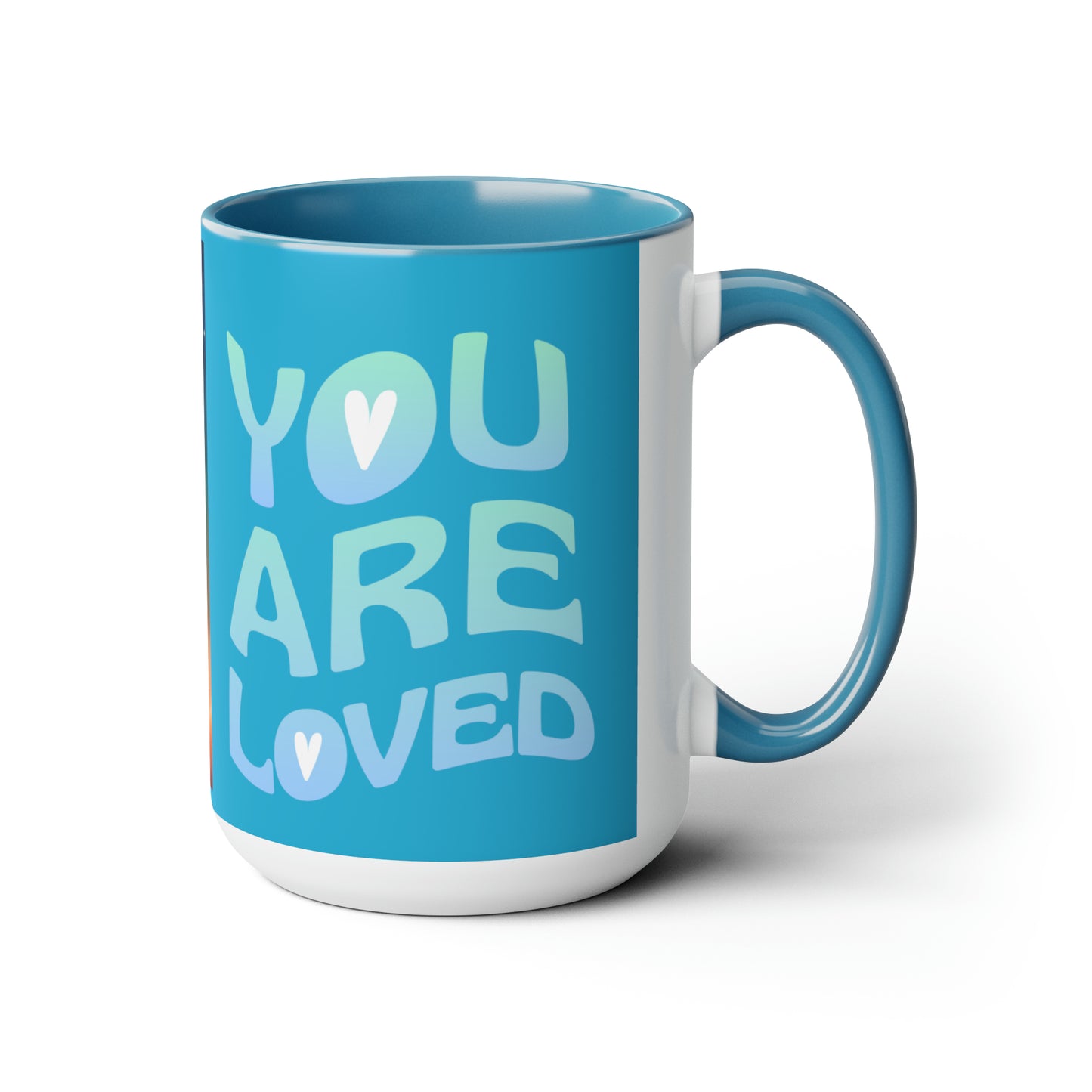 Sober Symphony - You are Loved - Two-Tone Coffee Mugs, 15oz