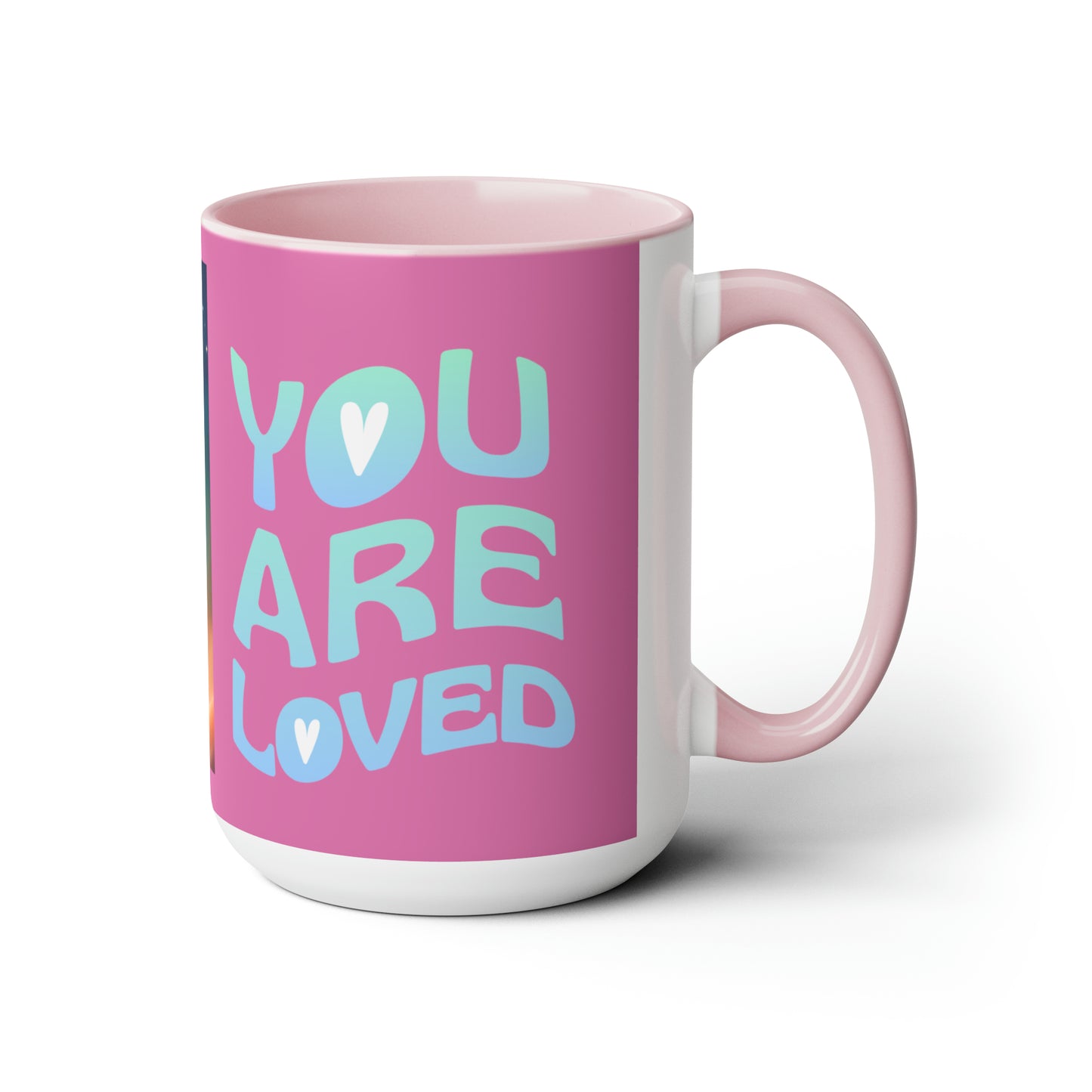 Sober Symphony - You are Loved - Two-Tone Coffee Mugs, 15oz