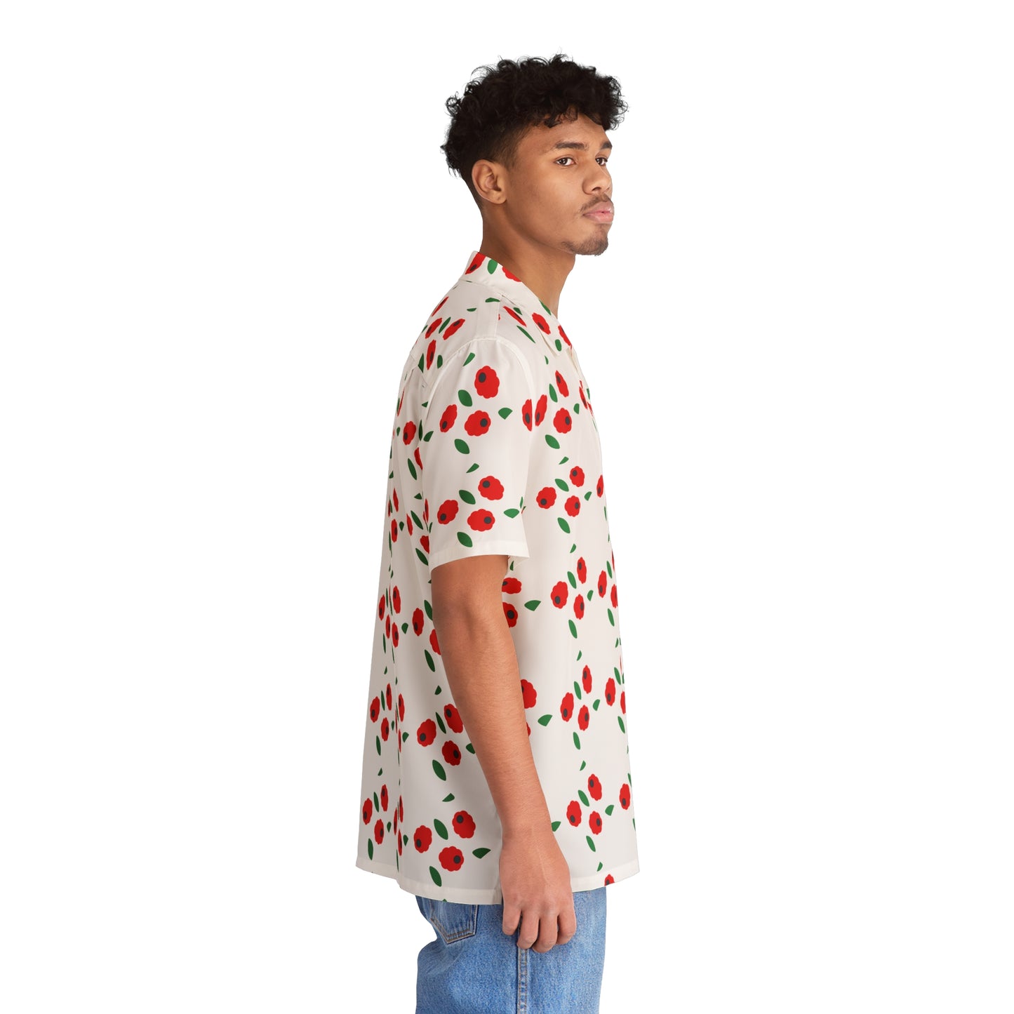 Sober Symphony® - Men's Hawaiian Shirt In White