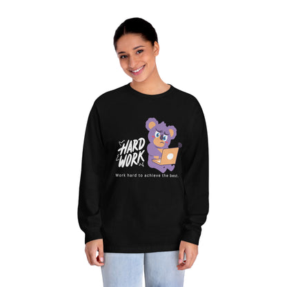 Sober Symphony® - Work Hard - Women's Classic Long Sleeve T-Shirt