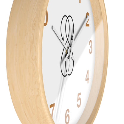 Sober Symphony Wooden Frame Numbered Round Wall Clock