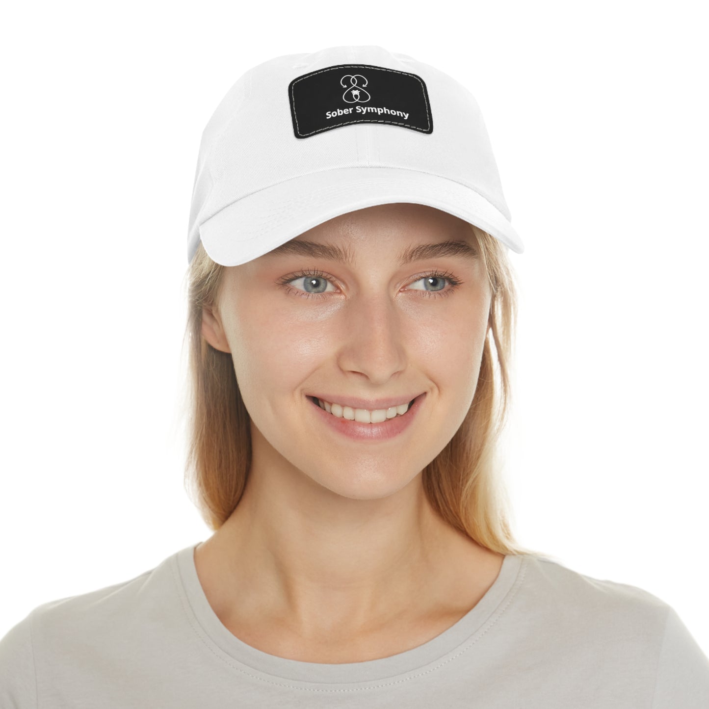 Sober Symphony - Dad Hat with Leather Patch (Rectangle)