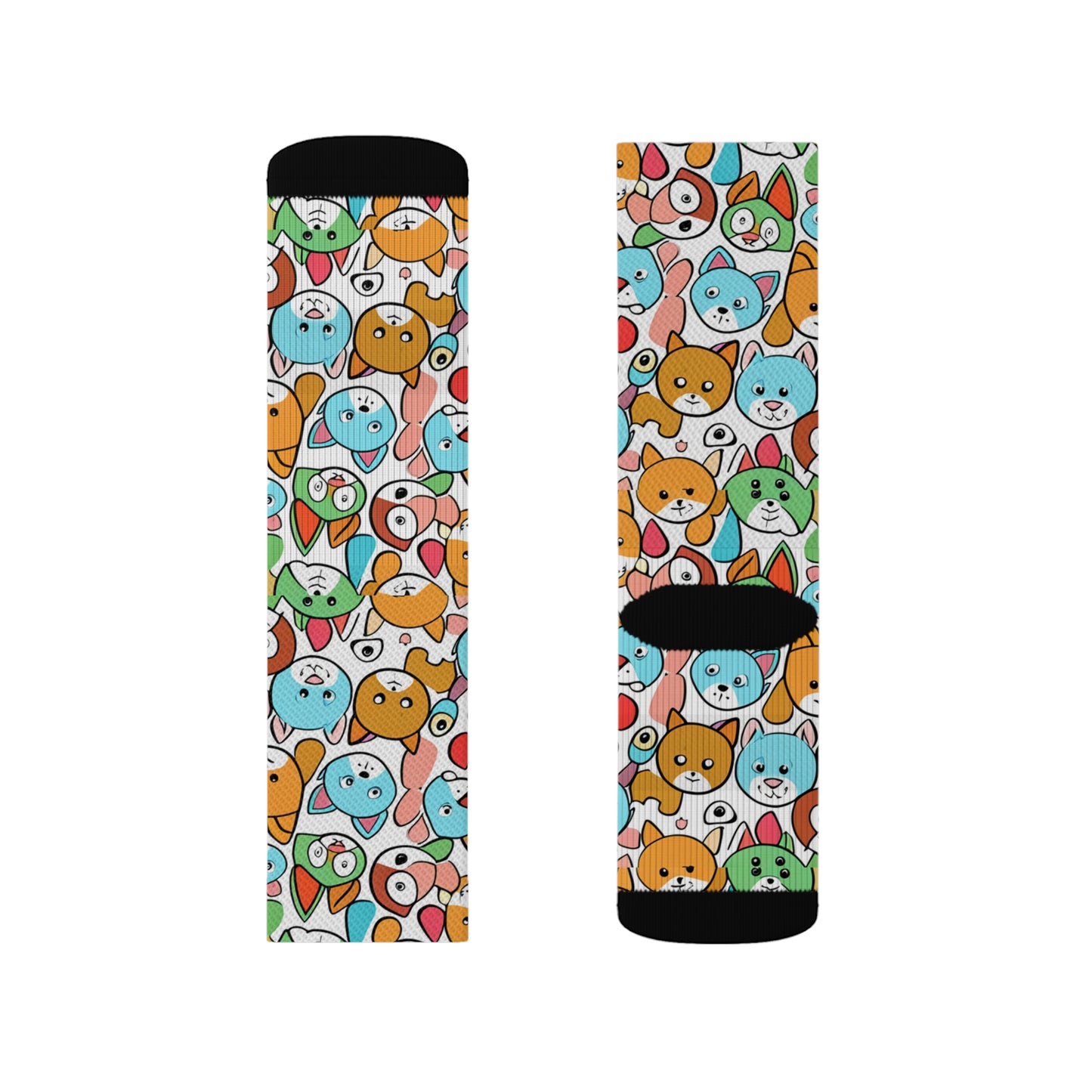 Sober Symphony - Dog Print Sublimation Socks