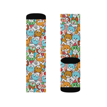 Sober Symphony - Dog Print Sublimation Socks