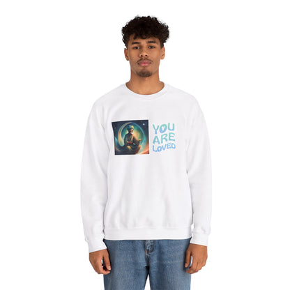 Sober Symphony® - You are Loved - Men Heavy Blend™ Crewneck Sweatshirt
