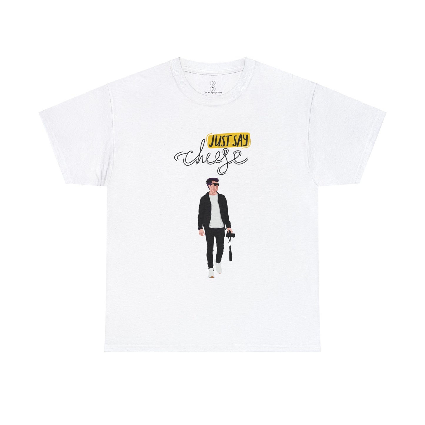 Sober Symphony - Just Say Cheese - Heavy Cotton Tee