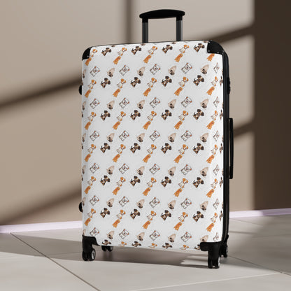 Sober Symphony - Dog Print Suitcase