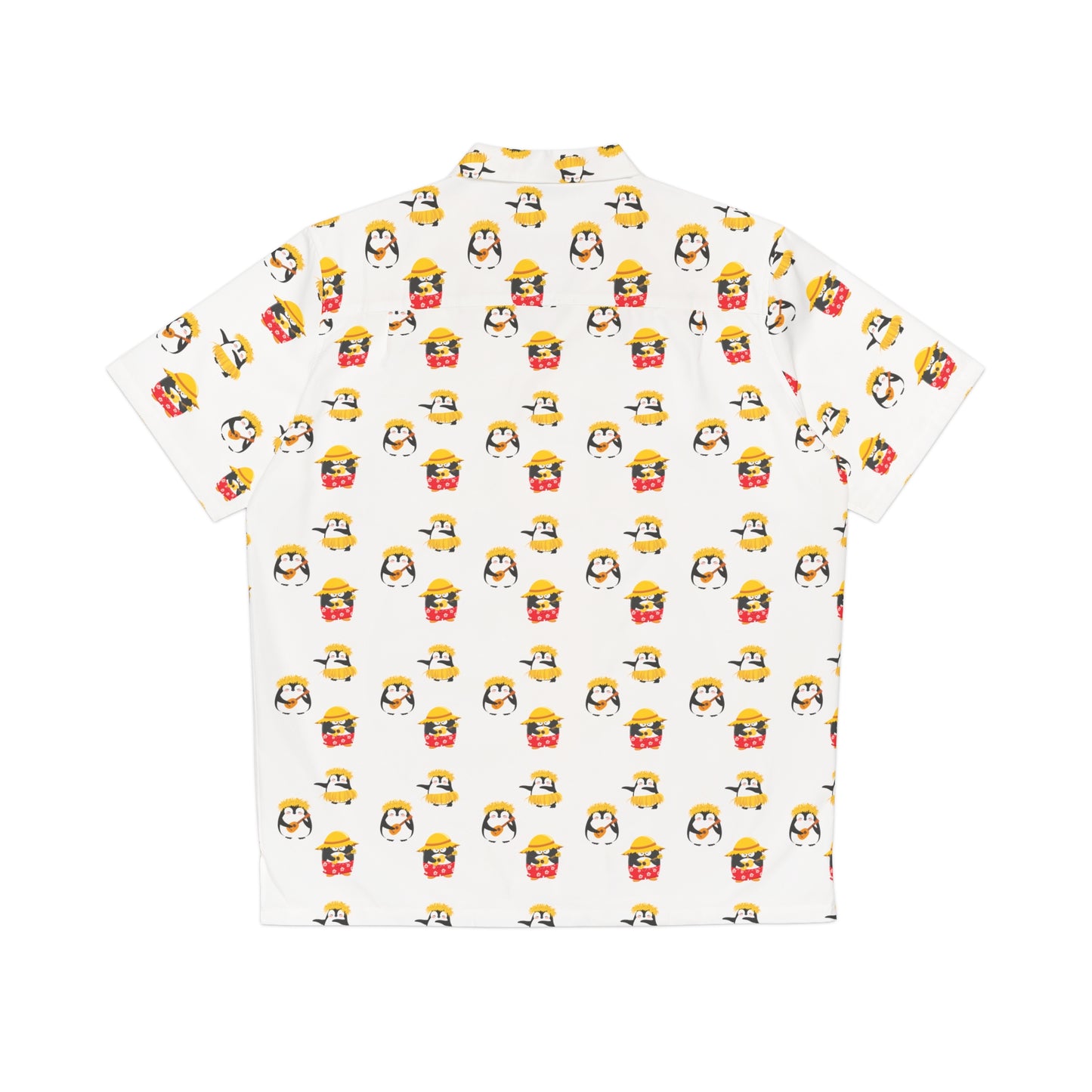 Sober Symphony - Penguin Design Men's Button Down Shirt