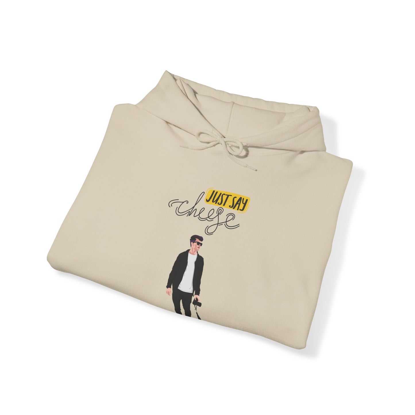 Sober Symphony - Just Say Cheese Men's Heavy Blend™ Hooded Sweatshirt