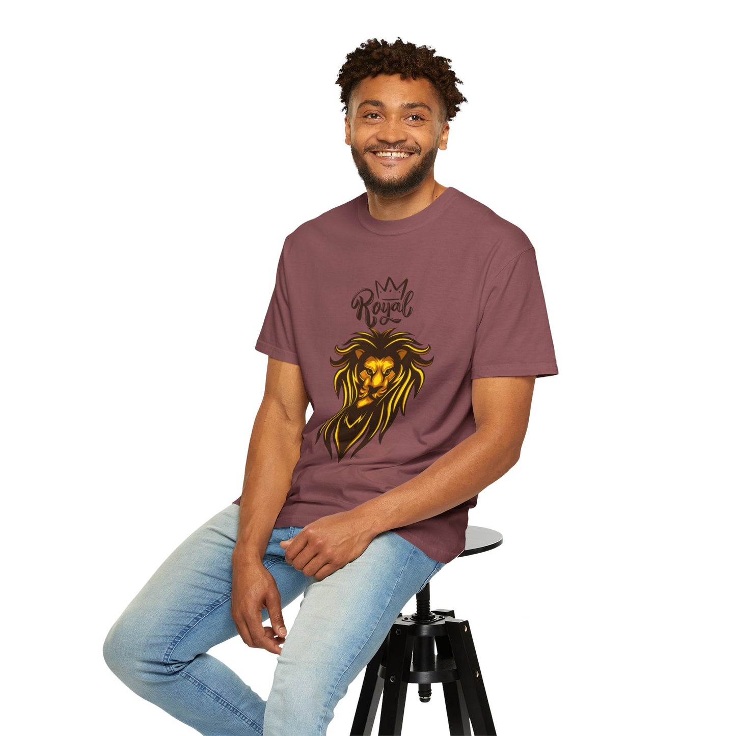 Royal Lion - Men's Garment T-shirt - Sober Symphony®