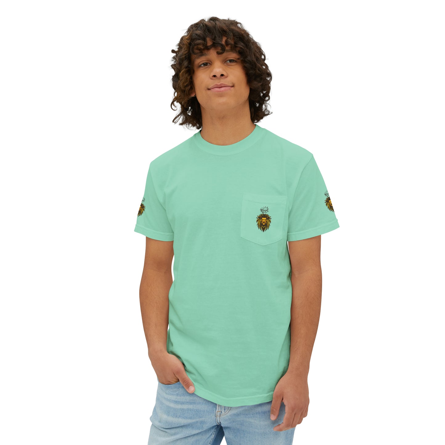 Royal Lion - Garment-Dyed Pocket T-Shirt - Sober Symphony®