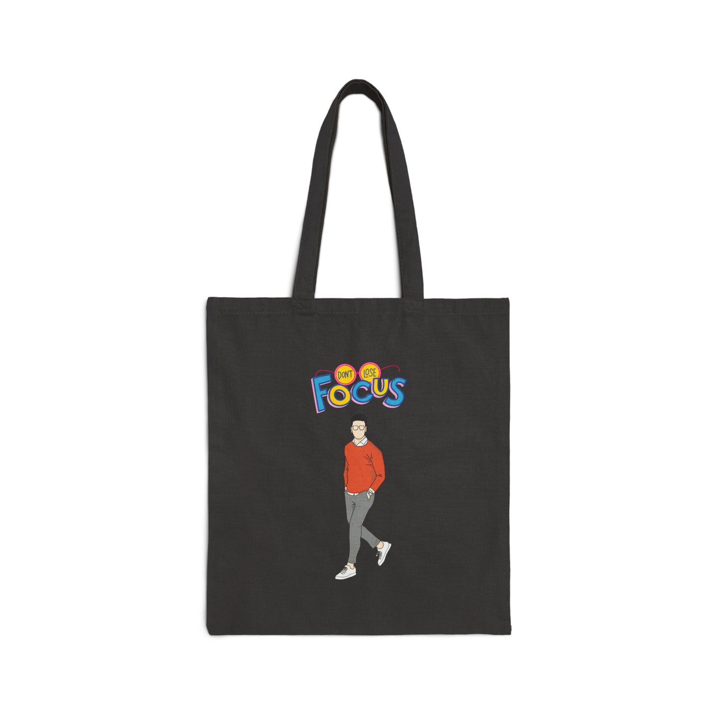 Don't Lose Focus & Sober Symphony Logo - Cotton Canvas Tote Bag