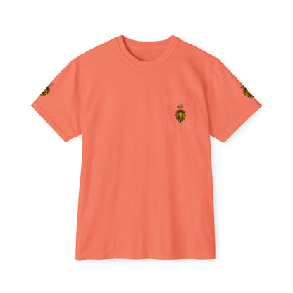 Royal Lion - Garment-Dyed Pocket T-Shirt - Sober Symphony®