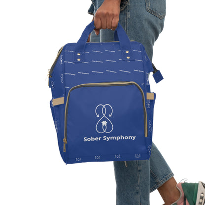 Sober Symphony Blue - Multifunctional Backpack