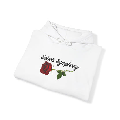 Sober Symphony® Rose Men's Heavy Blend™ Hooded Sweatshirt