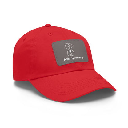 Sober Symphony - Dad Hat with Leather Patch (Rectangle)