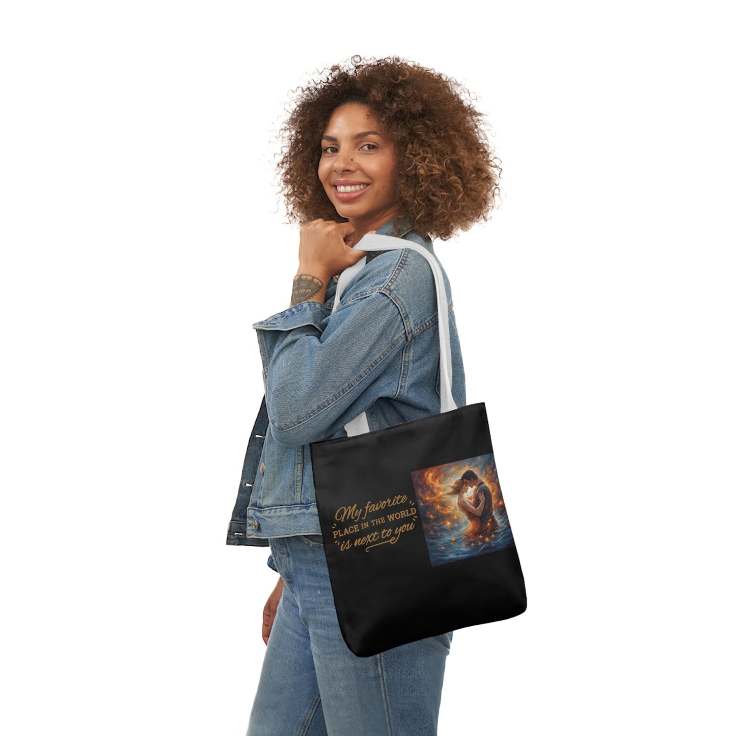 My Favorite Place - Polyester Canvas Tote Bag (AOP)