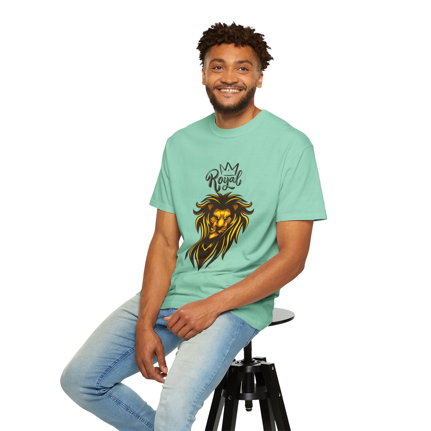 Royal Lion - Men's Garment T-shirt - Sober Symphony®