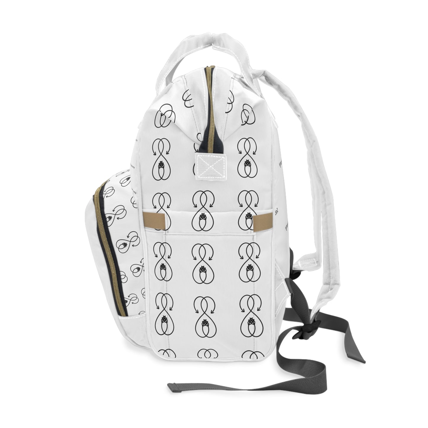 Sober Symphony White Multifunctional Backpack