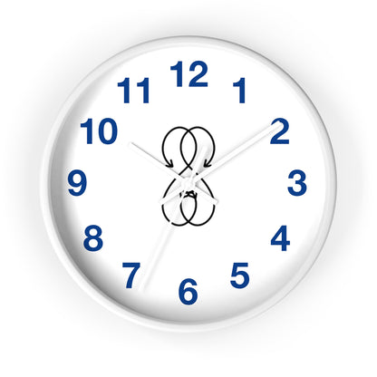 Sober Symphony White Frame Numbers Round Wall Clock