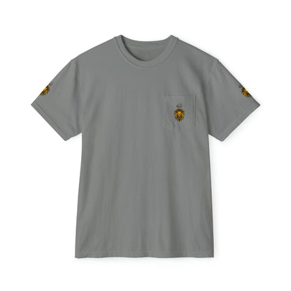 Royal Lion - Garment-Dyed Pocket T-Shirt - Sober Symphony®