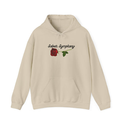 Sober Symphony® Rose Men's Heavy Blend™ Hooded Sweatshirt