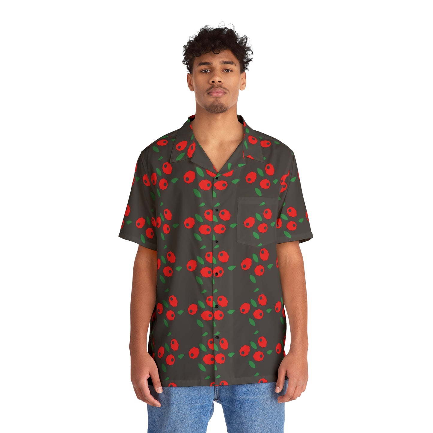 Sober Symphony® - Men's Hawaiian Shirt In Black