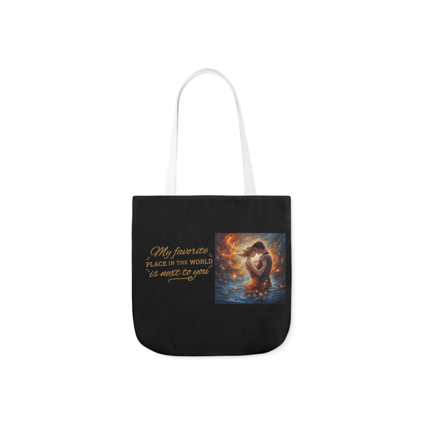 My Favorite Place - Polyester Canvas Tote Bag (AOP)