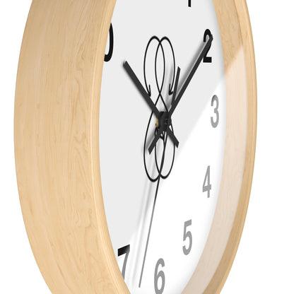 Sober Symphony Wooden Frame Numbered Round Wall Clock