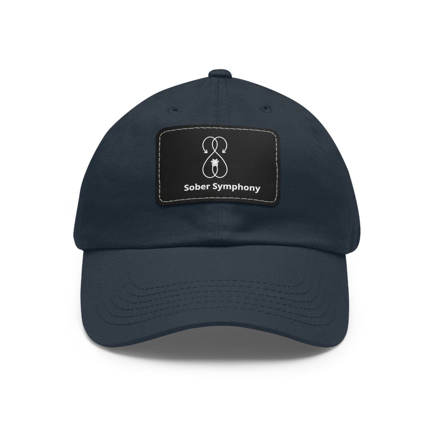 Sober Symphony - Dad Hat with Leather Patch (Rectangle)