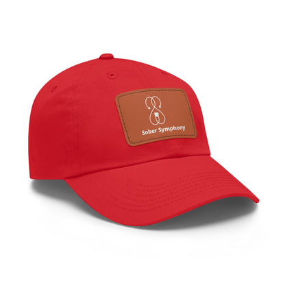 Sober Symphony - Dad Hat with Leather Patch (Rectangle)