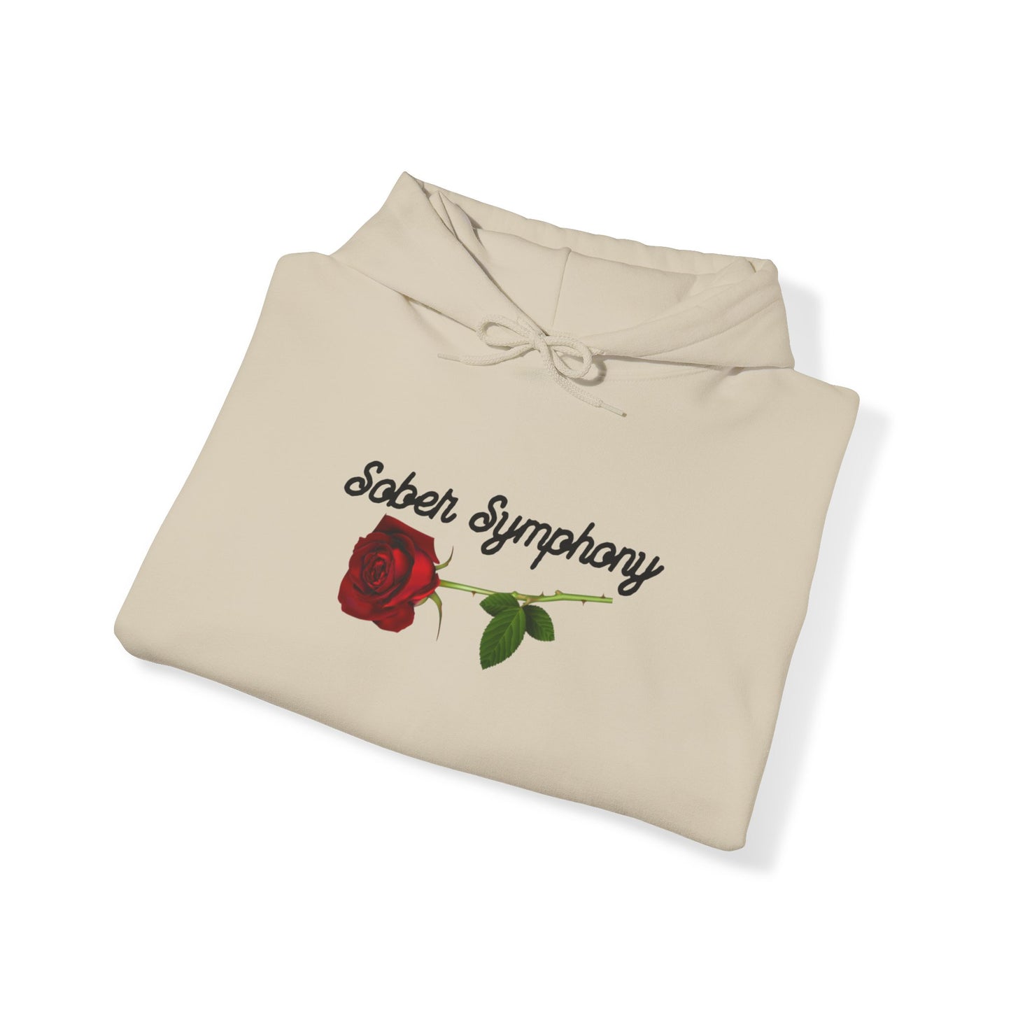 Sober Symphony® Rose Men's Heavy Blend™ Hooded Sweatshirt