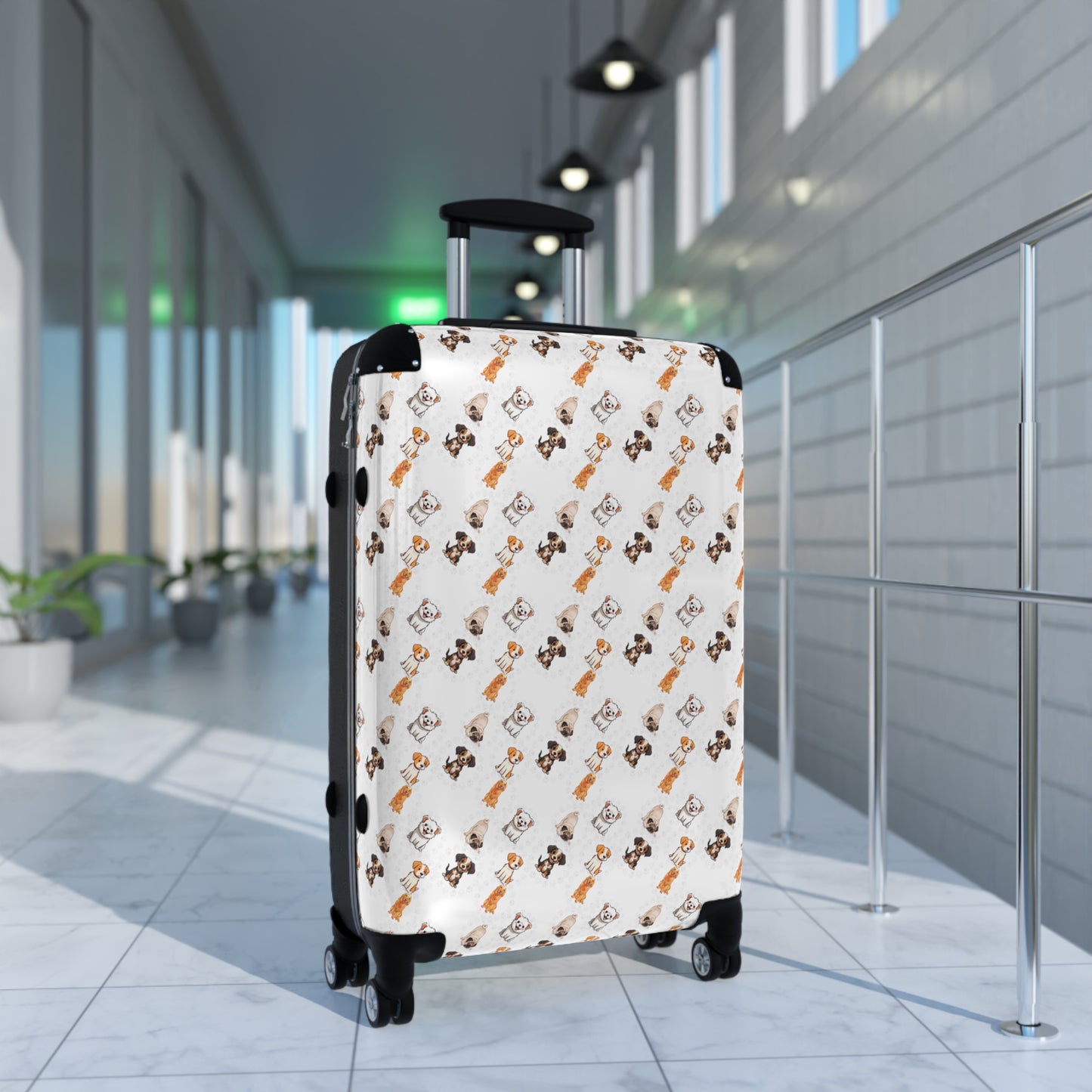 Sober Symphony - Dog Print Suitcase