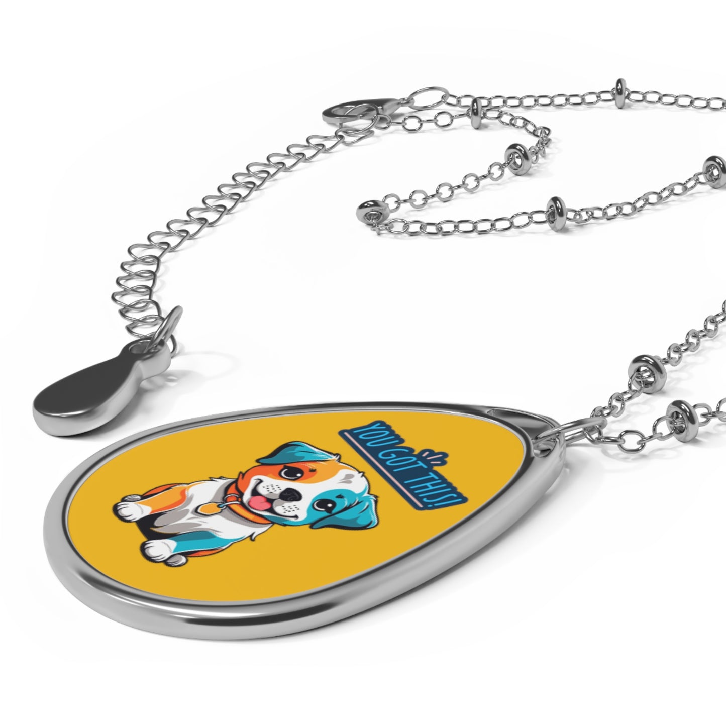 You Got This! Oval Necklace
