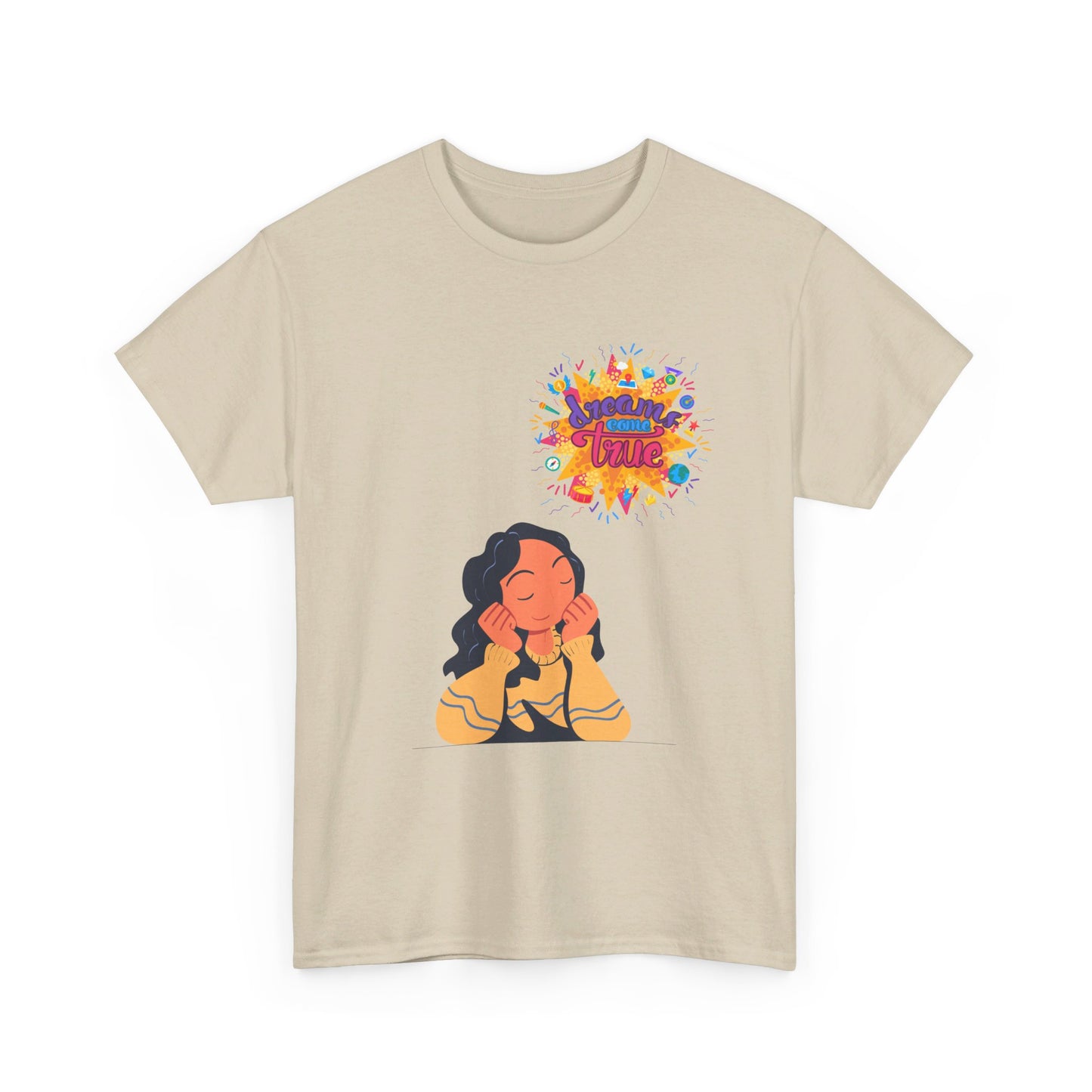 Women Heavy Cotton Tee - Dream Come True - Sober Symphony®