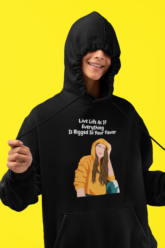 "Live Life As If Everything Is Rigged In Your Favor" - Women Heavy Blend™ Hooded Sweatshirt