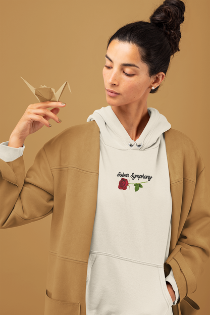 Sober Symphony® Women Rose Heavy Blend™ Hooded Sweatshirt