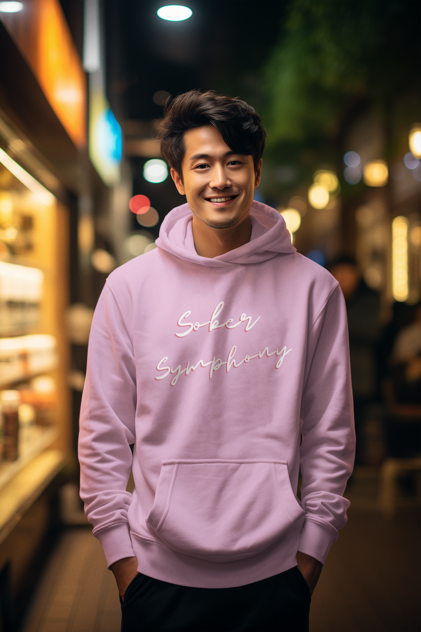 Sober Symphony Men's Hooded Sweatshirt